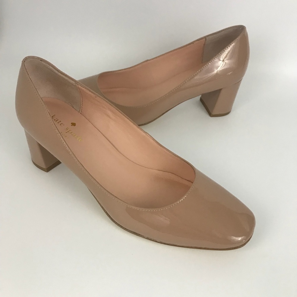 Kate spade Dolores nude patent leather pumps 7.5